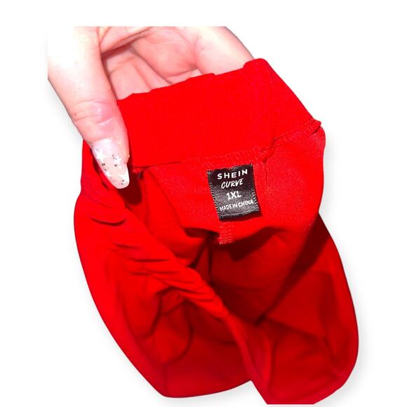 Stretchy Bright Red Skort - Picture 4 of 4